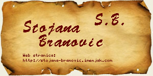 Stojana Branović vizit kartica